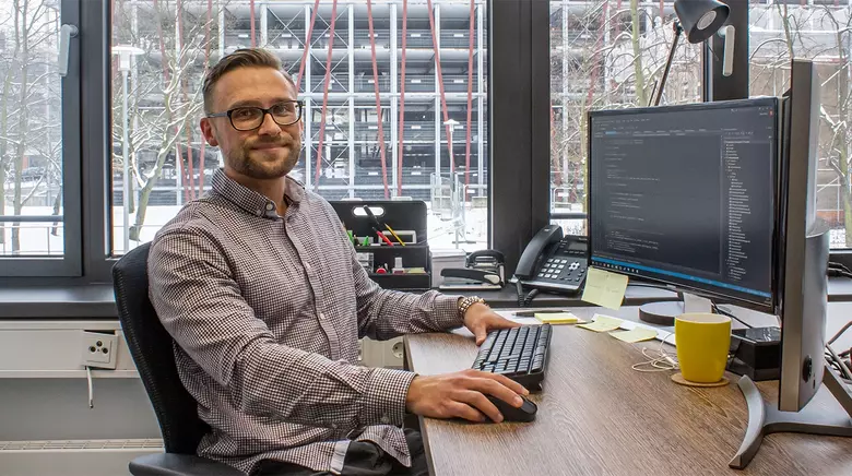 Portrait of Tristan Kalus, Net Developer at entri Berlin